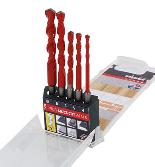 5pc Profi Multicut Drill Set 1/4