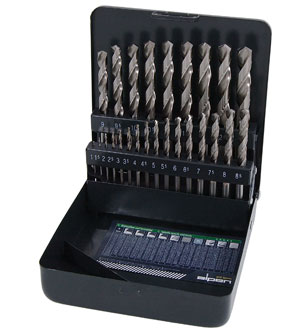 25pc Cobalt Jobber Drill Set