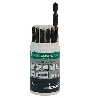 19pc HSS Sprint Master Drill Set