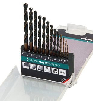 13pc HSS Sprint Master Drill Set