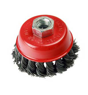 100mm Twist Knot Wire Cup Brush