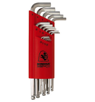 15pc Hex Key Set 1.27mm - 10.0mm LS BF