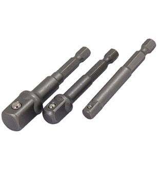 3pc Socket Extension Set 1/4-3/8-1/2