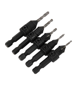 5pc Drill and Countersink Set