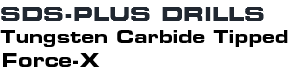 SDS-PLUS DRILLS TCT F8